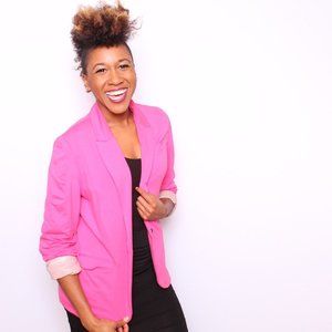 Bright Comfy Casual Blazer with striped lining